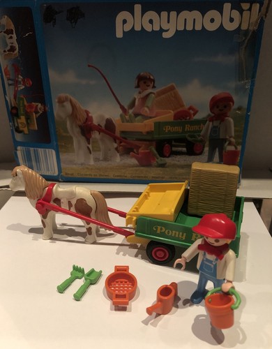 Playmobil pony ranch kutsche - pony,