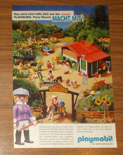 Seltene werbung playmobil pony - werbung,