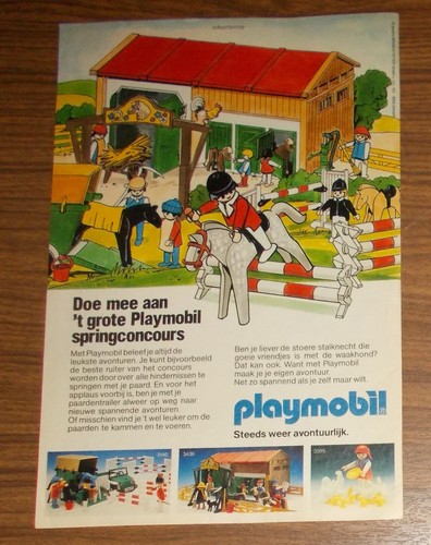 Seltene werbung playmobil - werbung,